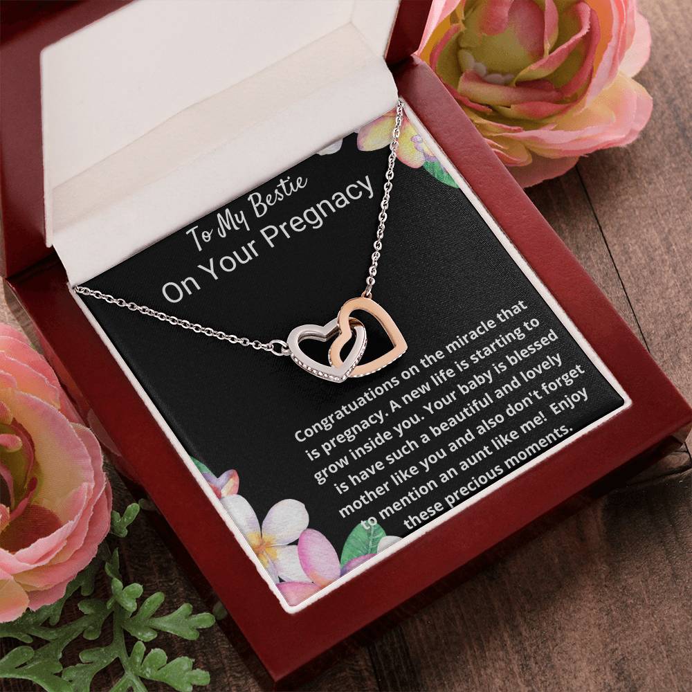 Interlock Love Necklace To My Bestie On Her Pregnancy Interlocking Hearts Necklace