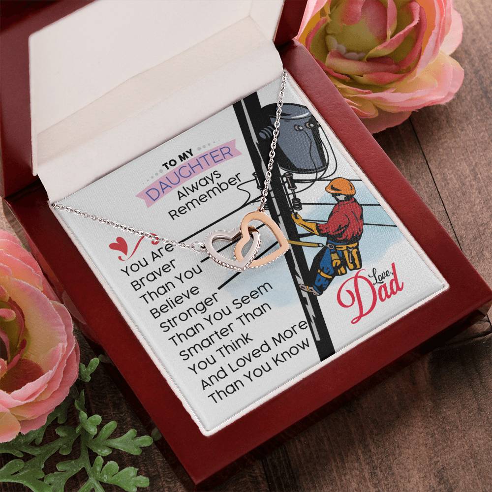 Lineman'S Daughter - Interlocking Heart Necklace Interlocking Hearts Necklace