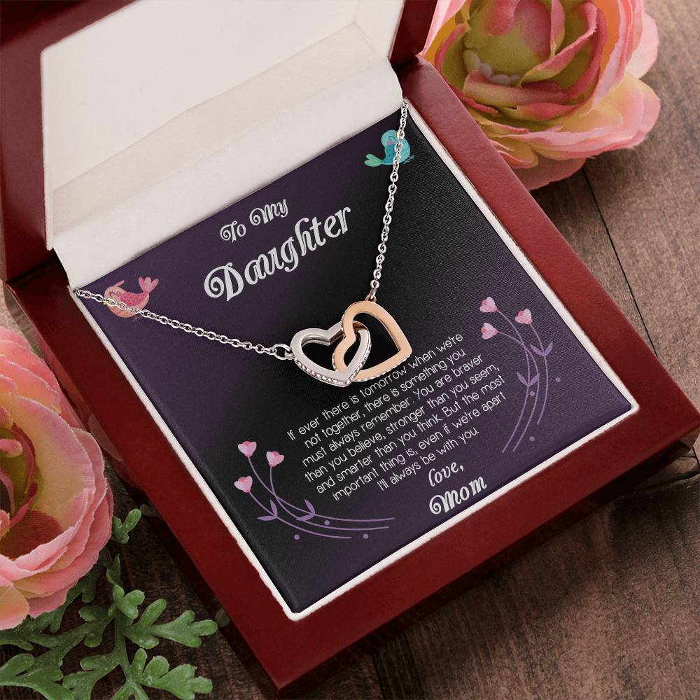 Gift For Daughter Interlocking Hearts Necklace