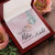 To My Mother - You’Re My World - Interlocking Necklace Interlocking Hearts Necklace