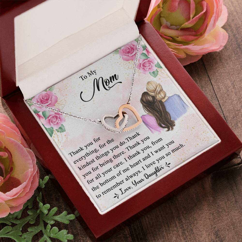 Mother'S Day Gift 2021 - Mother'S Day Gift Form Daughter Interlocking Hearts Necklace
