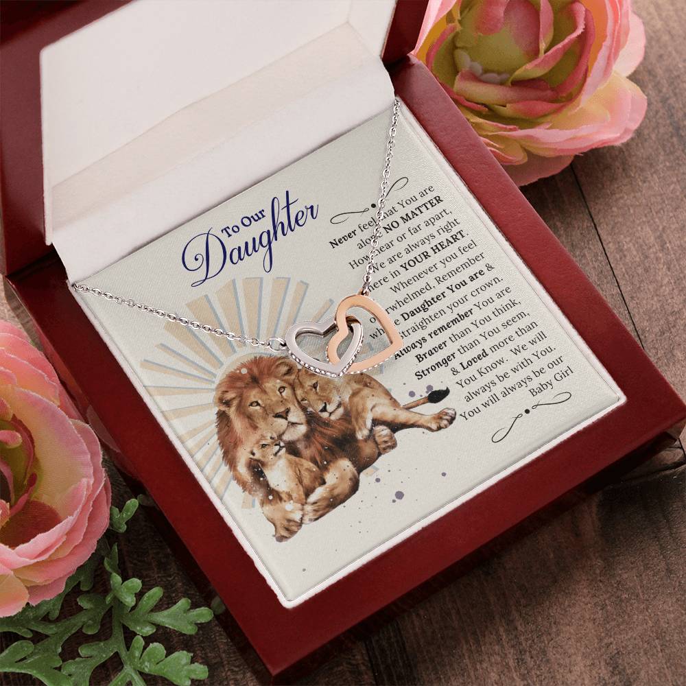 In Your Heart Necklace Gift For Daughter Interlocking Hearts Necklace