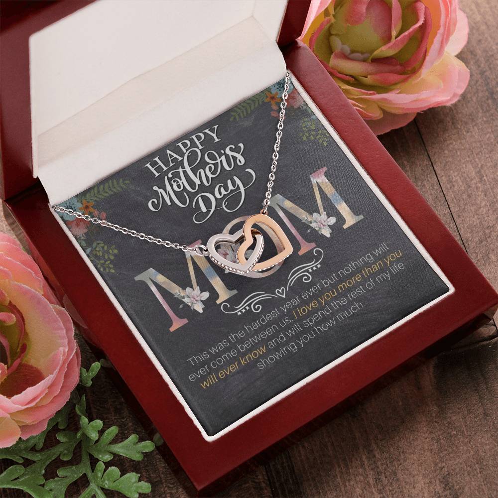 Happy Mother'S Day Gift Set Interlocking Hearts Necklace