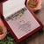 To My Daughter - Straighten Your Crown - Love Mom D01 Interlocking Hearts Necklace