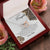To My Daughter - Love Dad Interlocking Heart Interlocking Hearts Necklace