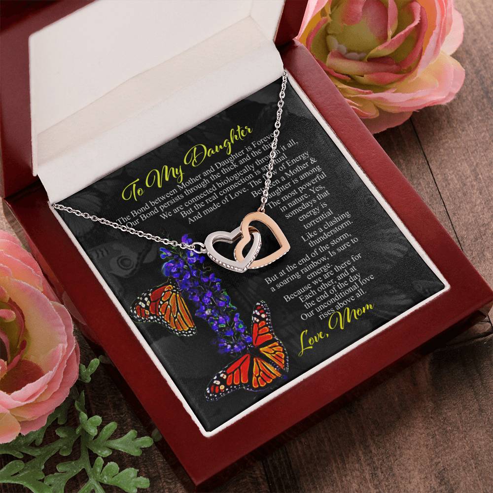 Gift For Daughter- Interlocking Heart Necklace Interlocking Hearts Necklace