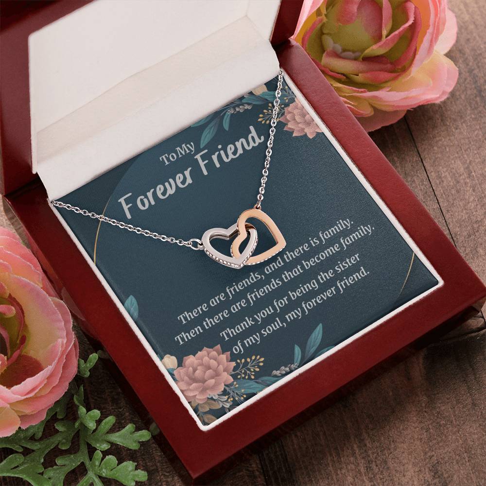My Forever Friend - Hearts Necklace Interlocking Hearts Necklace