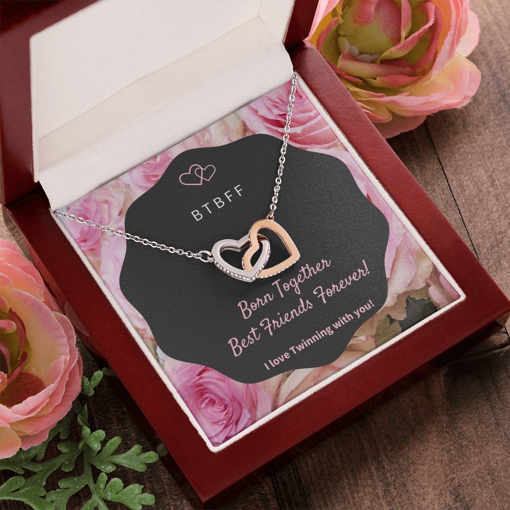 Born Together Interlocking Hearts Necklace