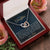 To My Daughter - Unique Heart Bonding Necklace Gift Set Interlocking Hearts Necklace