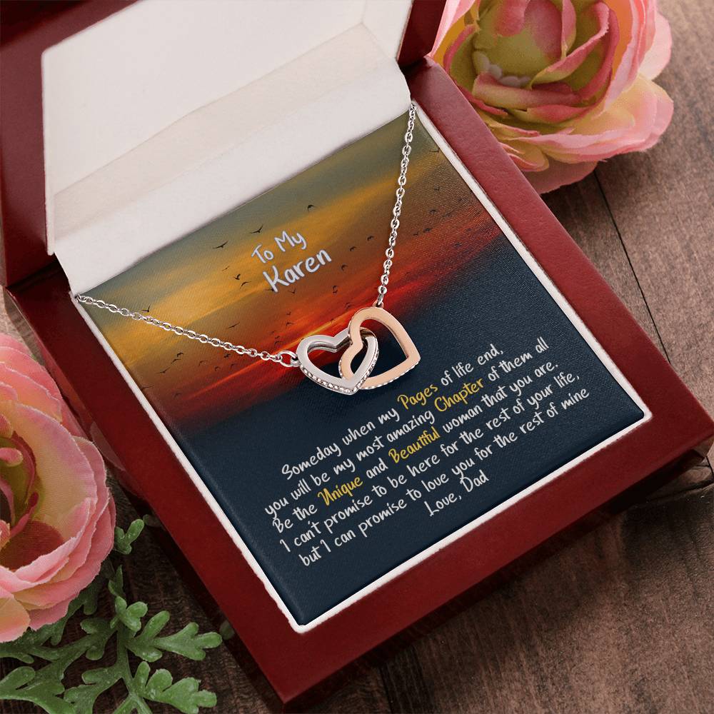 Hearts Karen Hearts Connected Interlocking Hearts Necklace