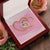 Two Hearts Embellished Love Is In The Air Interlocking Hearts Necklace