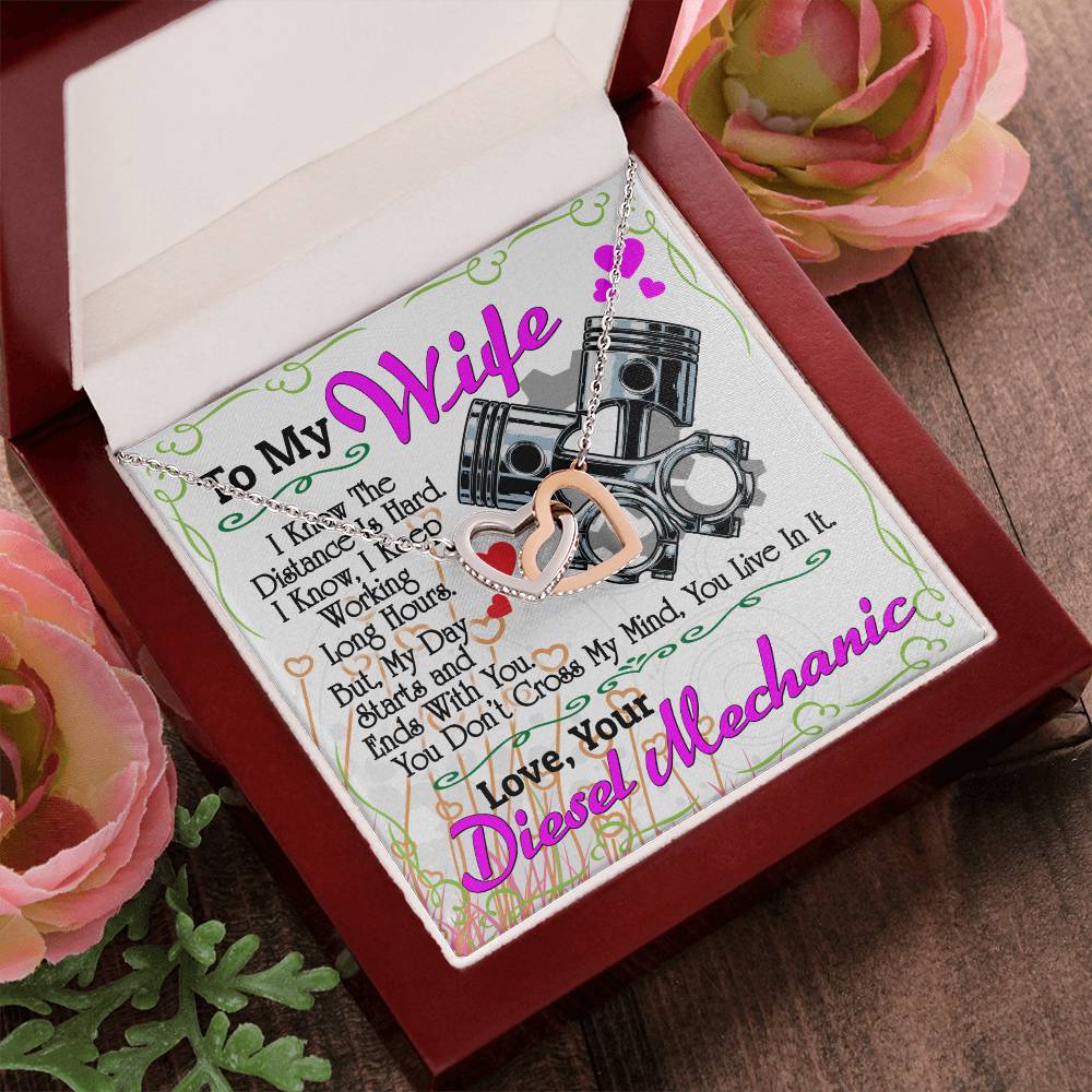 Diesel Mechanic'S Wife - Interlocking Heart Necklace Interlocking Hearts Necklace