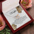To My Daughter - This Old Lioness Will Always Have Your Back Interlocking Hearts Necklace