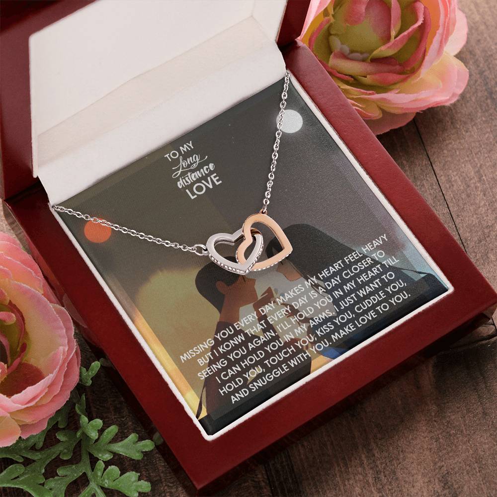 Interlocked Necklace For My Love Whom I Want To Hold Lifetime Interlocking Hearts Necklace