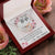 My Dear Wife Interlocking Hearts Necklace Message Card
