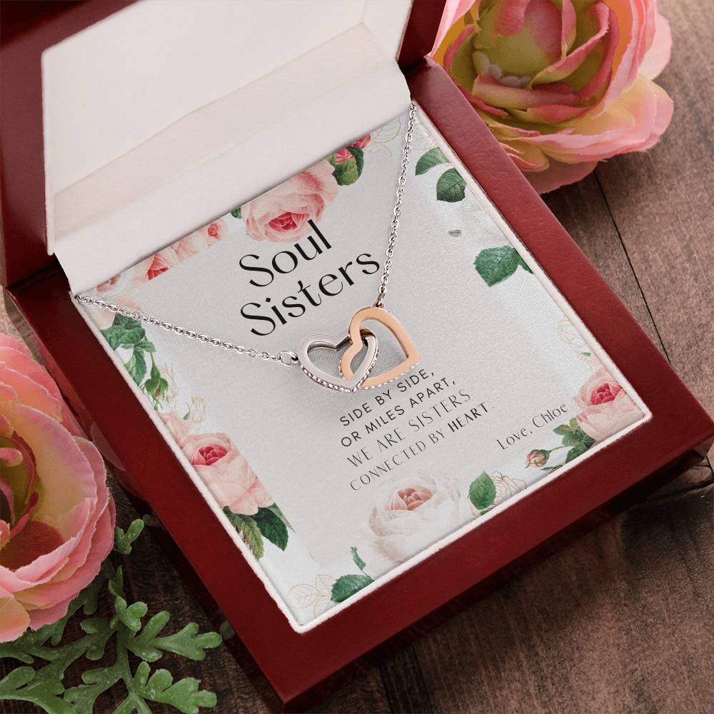 Soul Sisters Interlocking Hearts Necklace