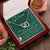 To My Granddaughter Interlocking Hearts Necklace Message Card