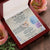 To My Daughter Interlocking Hearts Necklace Message Card