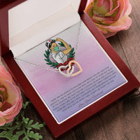 To My Beautiful Nurse Interlocking Hearts Necklace