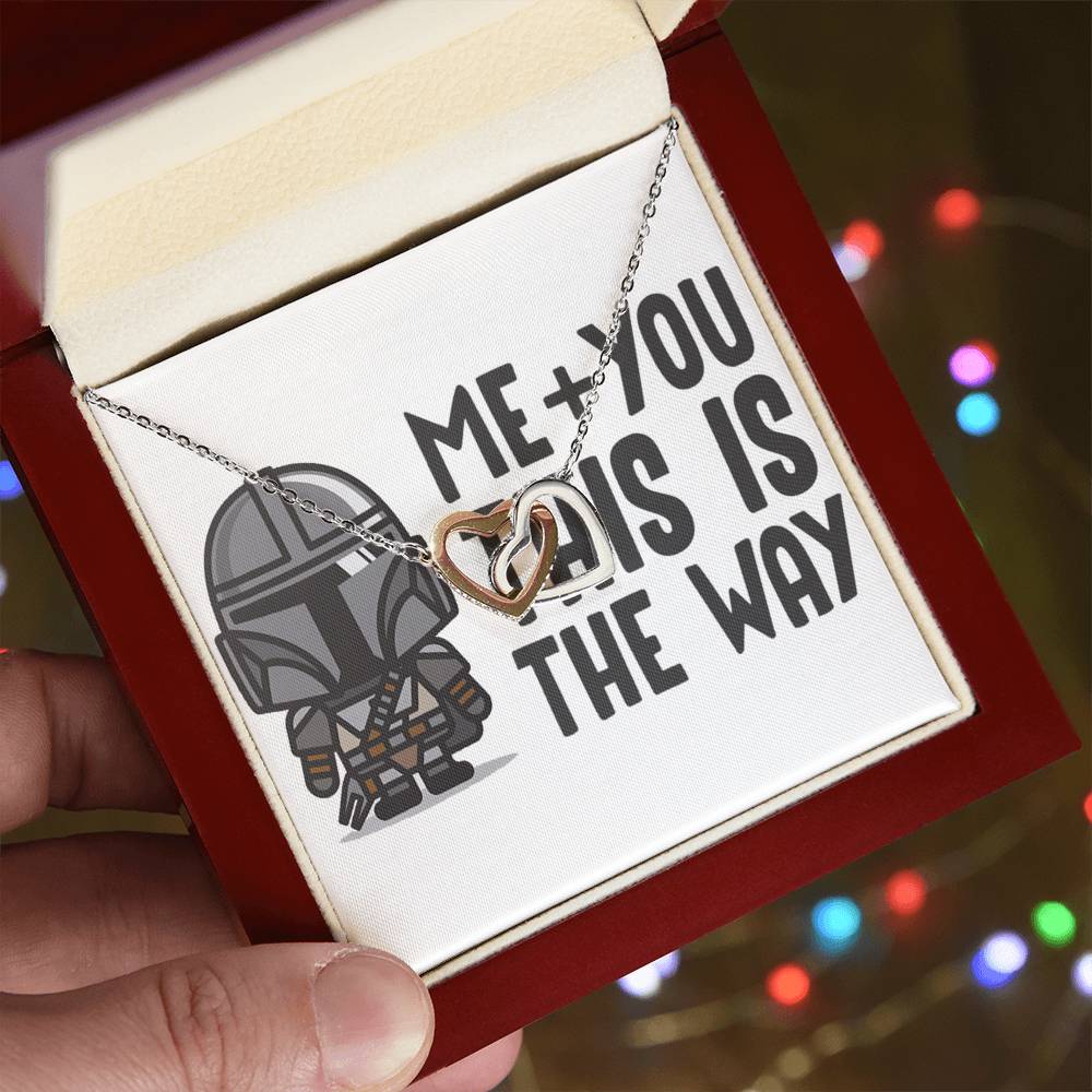 Me And You Interlocking Hearts Necklace