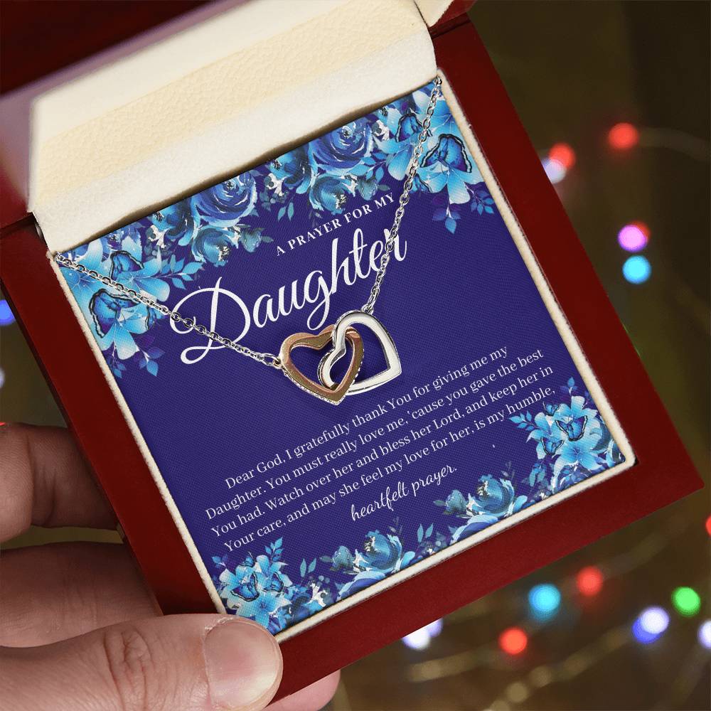 A Prayer For My Daughter - Interlocking Heart Necklace Interlocking Hearts Necklace