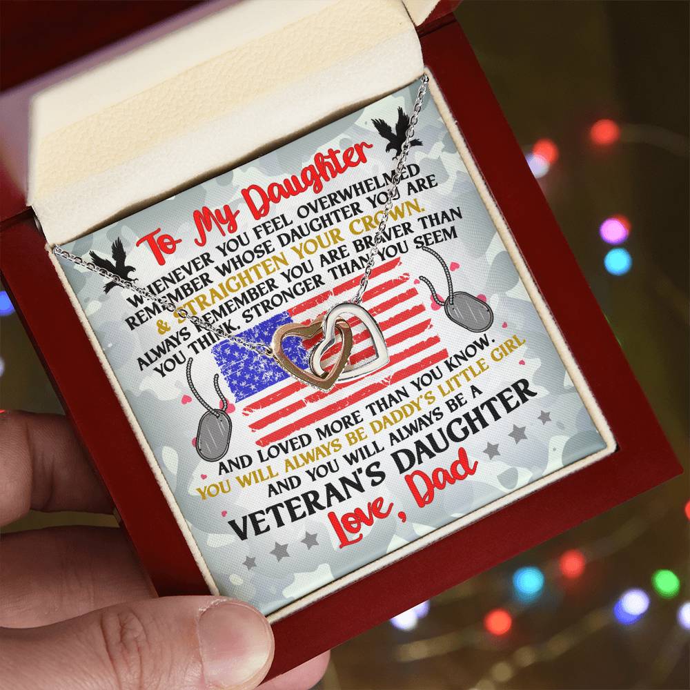 Veteran'S Daughter - Interlocking Heart Necklace Interlocking Hearts Necklace