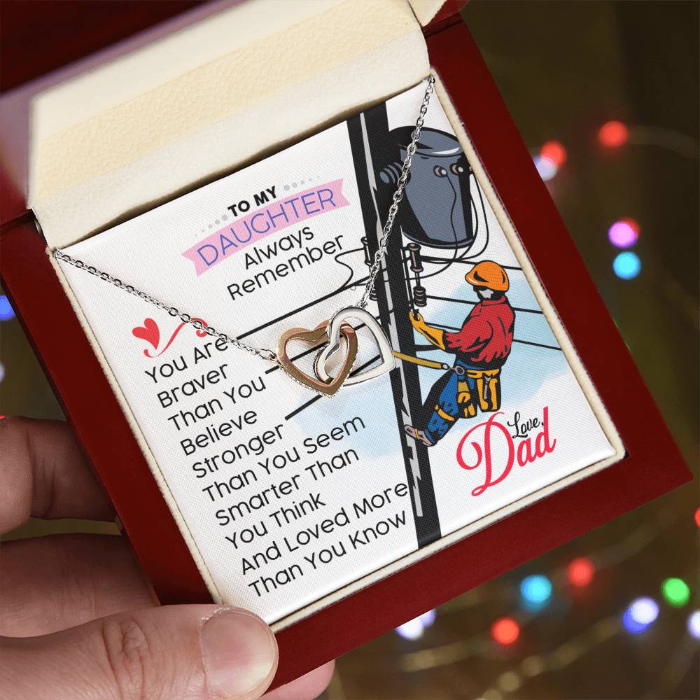 Lineman'S Daughter - Interlocking Heart Necklace Interlocking Hearts Necklace