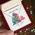 I Love You Baby Date Interlocking Hearts Necklace