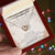 To My Granddaughter Interlocking Hearts Necklace Message Card