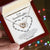 To My Granddaughter - I Promise To Love You For The Rest Of My Life Interlocking Hearts Necklace