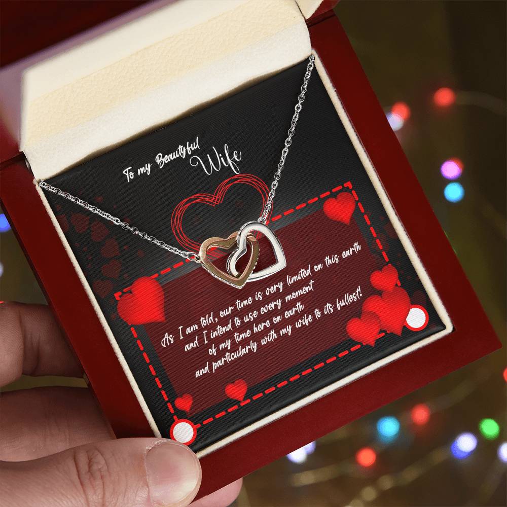 Best Gift For Her Best Necklace For Wife Best Valentine Gift For Wife Anniversary Necklace Interlocking Hearts Necklace