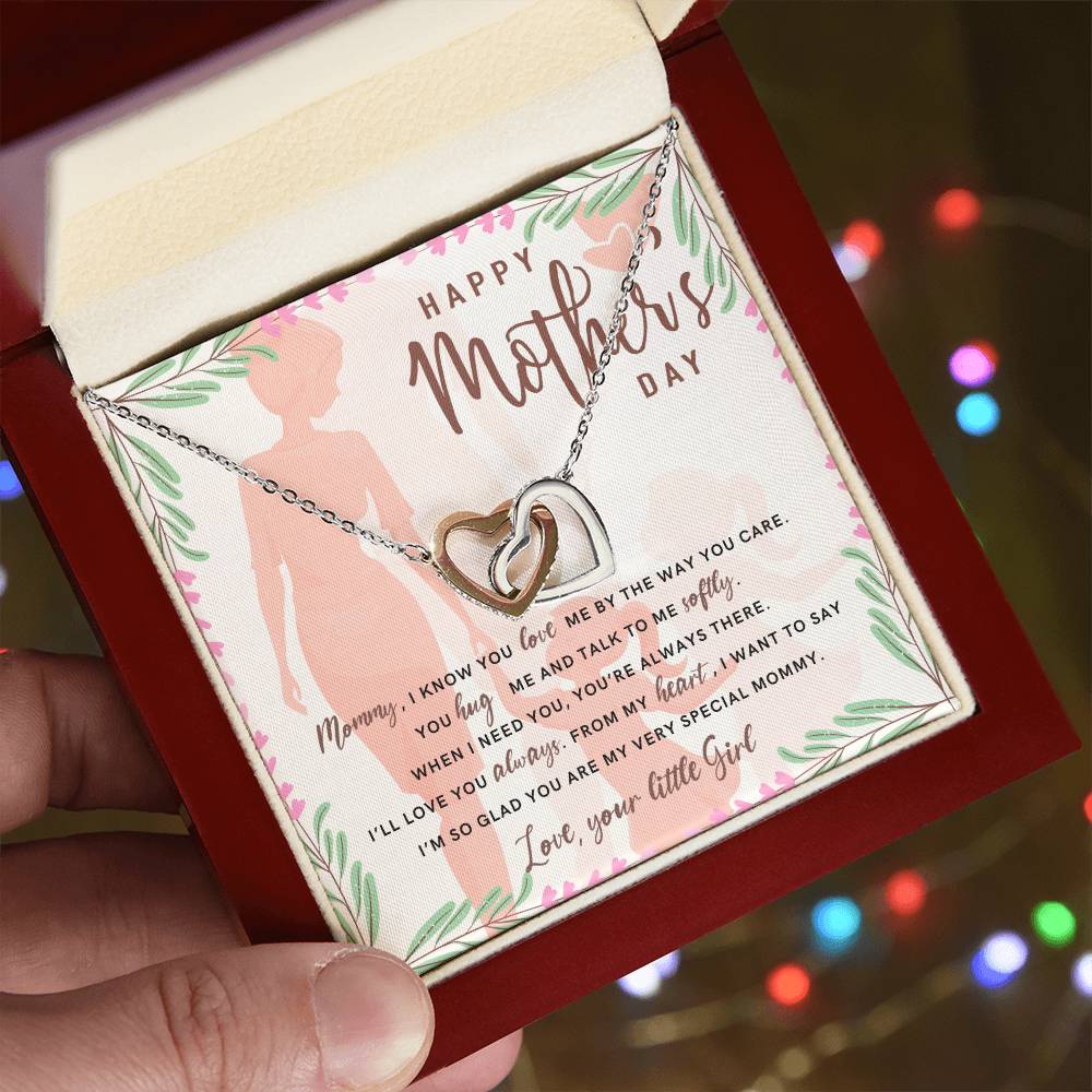 Interlocked Hearts Necklace - Happy Mother´S Day Interlocking Hearts Necklace