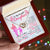 To My Beautiful Daughter - Interlocking Hearts Necklace - Gift From Mom To Daughter