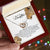 To My Daughter - This Old Lioness Will Always Have Your Back Interlocking Hearts Necklace