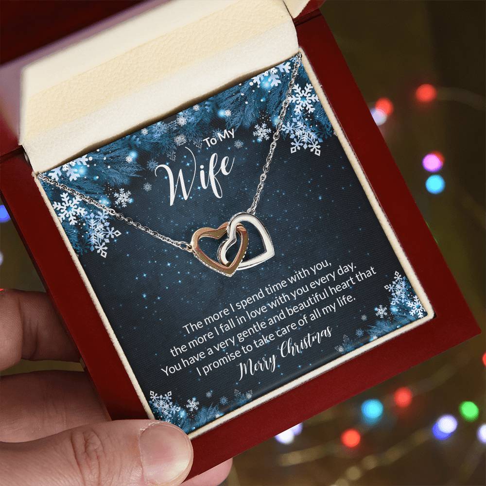 Interlocking Hearts Christmas Gift To Wife Anniversary Gift Wife Anniversary Gift Anniversary Jewelry Anniversary Necklace Girlfriend Interlocking Hearts Necklace