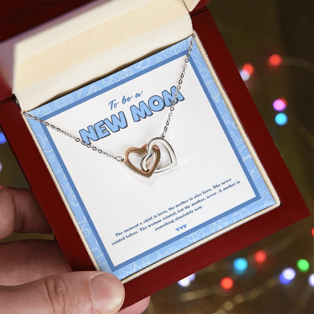 New Mommy To Be Mother'S Day Mommy To Be Gift Pregnant Necklace Interlocking Hearts Necklace