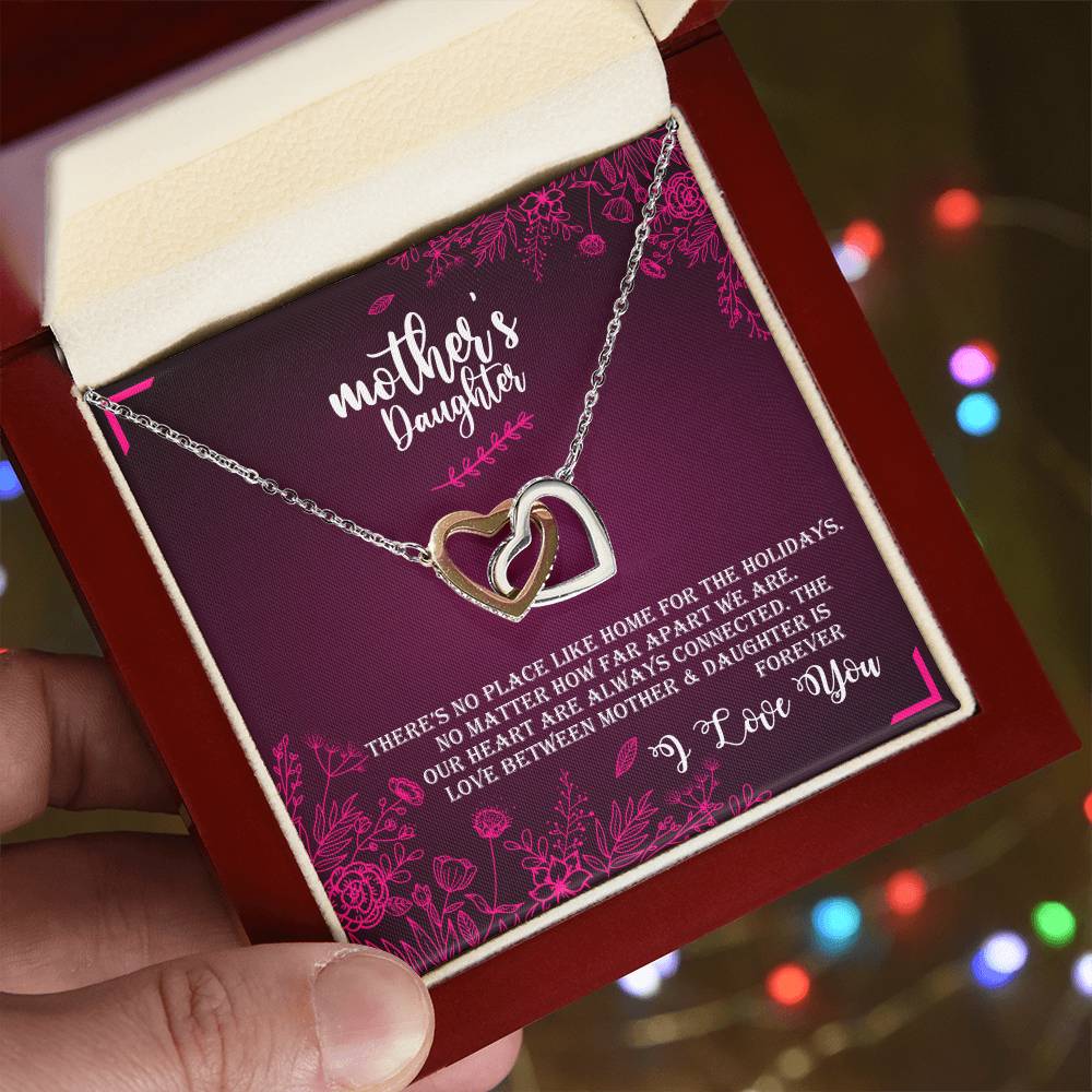 Mother & Daughter - Love Forever Interlocking Hearts Necklace