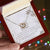 To My Mom Interlocking Hearts Necklace Message Card
