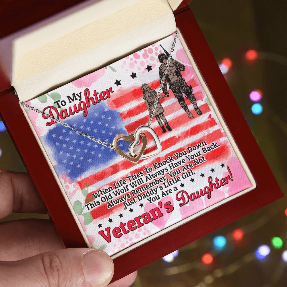 Veteran'S Daughter - Interlocking Heart Necklace Interlocking Hearts Necklace