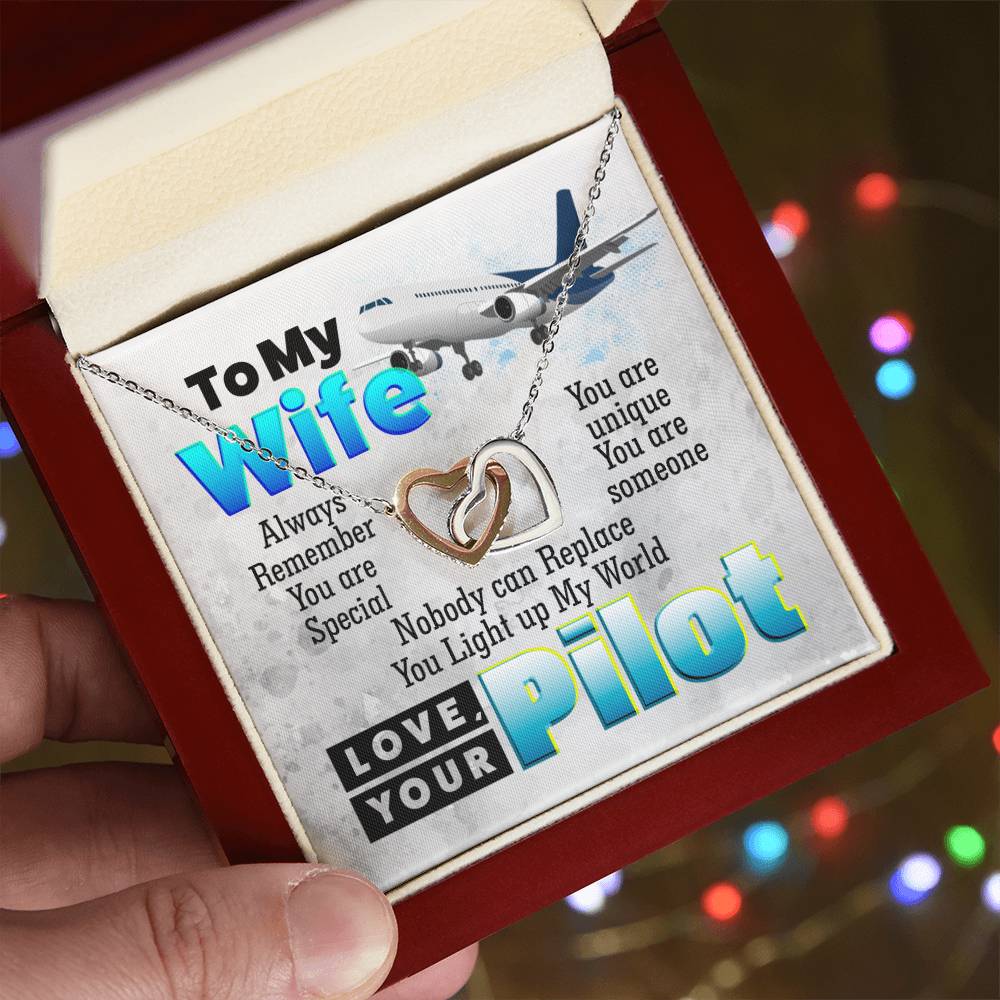 Pilot'S Wife - Interlocking Heart Necklace Interlocking Hearts Necklace