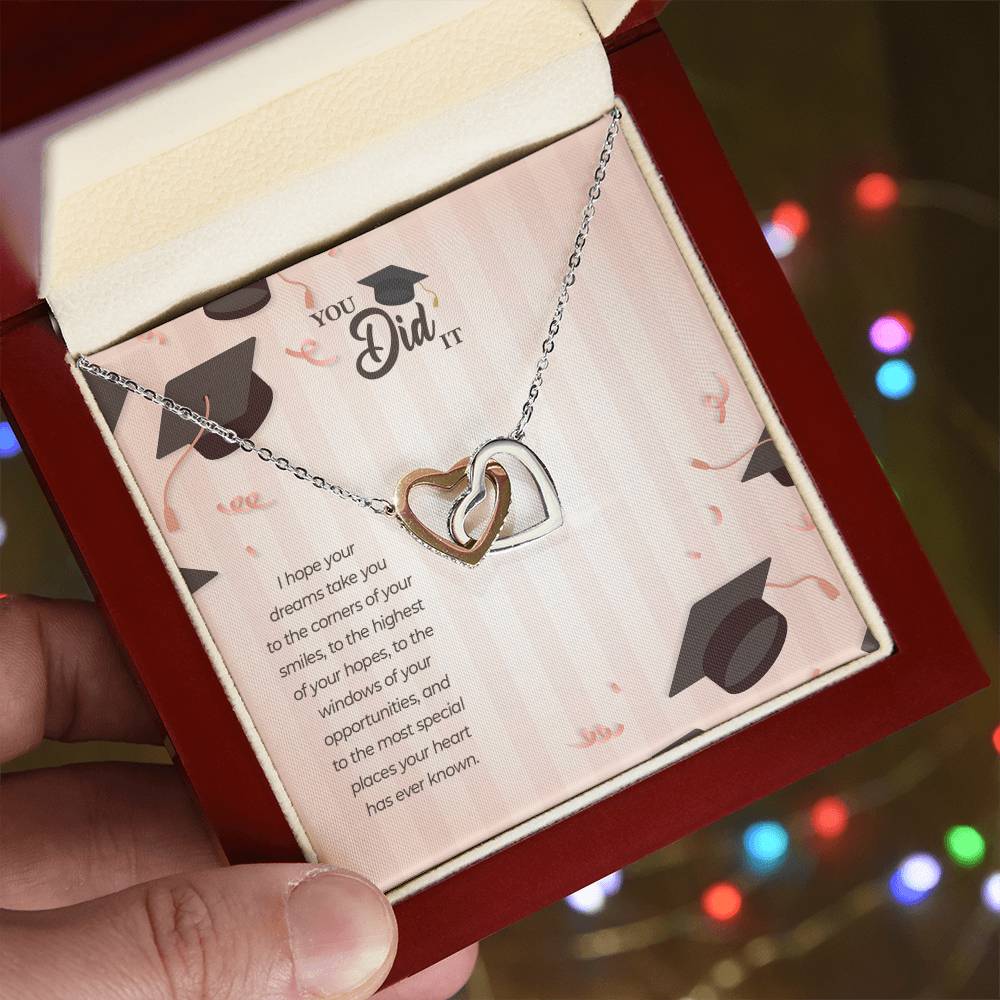 Taking You To Your Dreams - Interlocking Hearts Necklace
