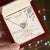 For My Daughter Interlocking Hearts Necklace Message Card