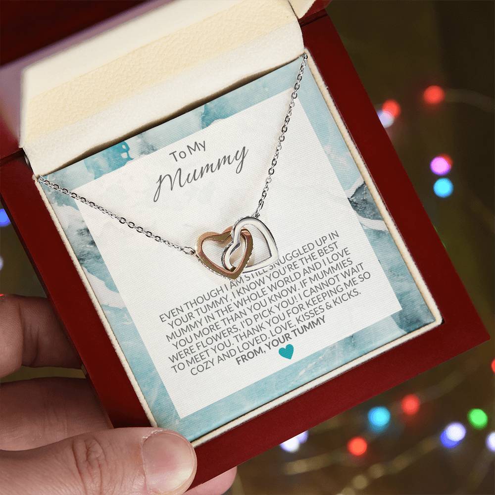 To My Mummy Necklace Interlocking Hearts Necklace