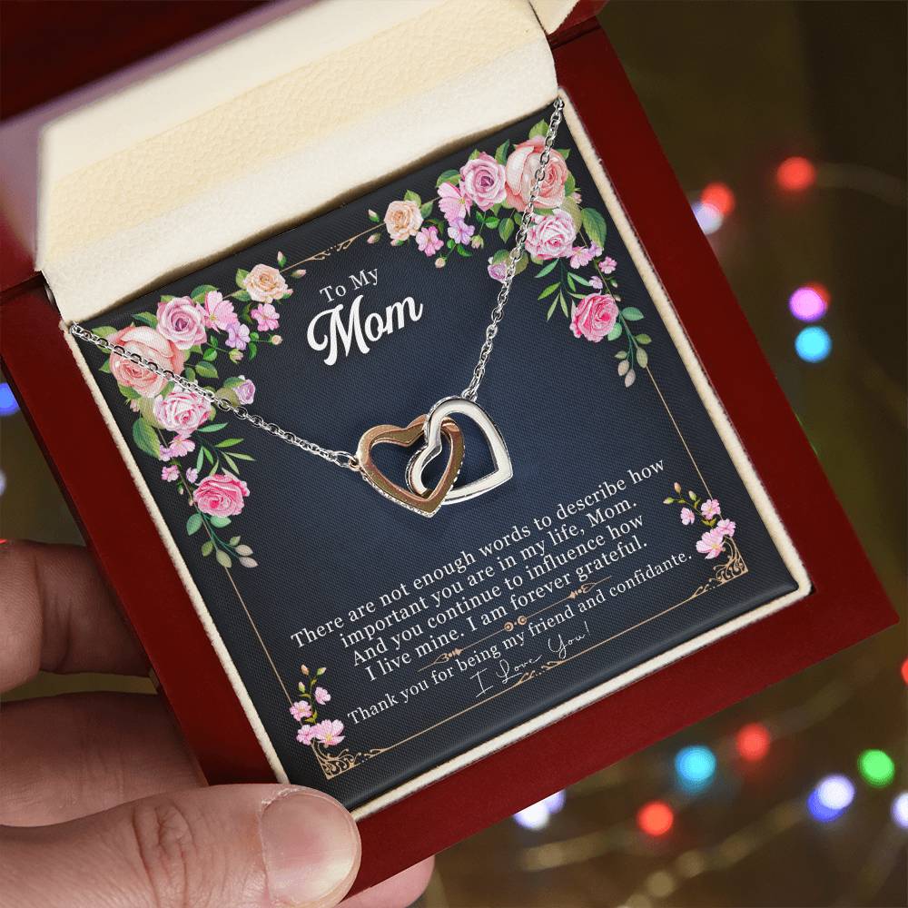 Mother'S Day Unique Gift - Interlocked Hearts Necklace Interlocking Hearts Necklace