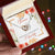 To My Fiancee - I Am So Lucky To Have Found You - I Love You Interlocking Hearts Necklace
