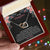 To My Daughter - Remember How Much You Are Loved - Necklace Interlocking Hearts Necklace
