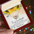 To My Granddaughter Interlocking Hearts Necklace Message Card