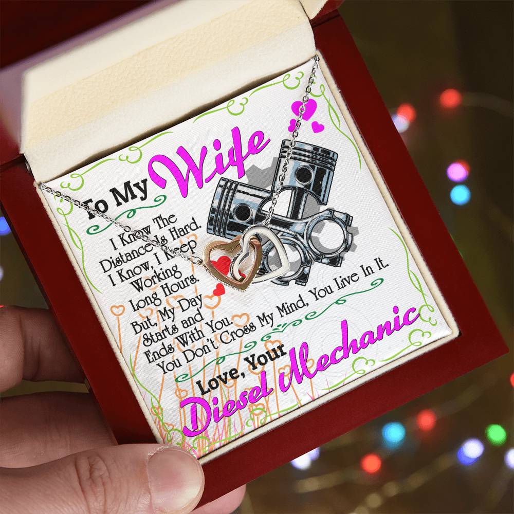 Diesel Mechanic'S Wife - Interlocking Heart Necklace Interlocking Hearts Necklace