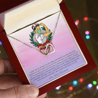 To My Beautiful Nurse Interlocking Hearts Necklace