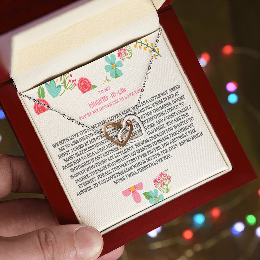 Daughter-In-Law Gift Necklace Necklace Dil Gift Gift For Daughter In Law Interlocking Hearts Necklace